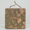 Cork Olive Square Trivets