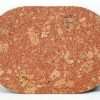 Cork Red Assiago Oval Table Mat