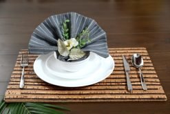 Cork Striped Table Mat