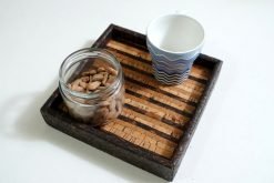 Cork Striped Tray Small