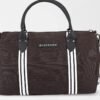 G02 Giordano Stripes Canvas Duffle Bag Brown