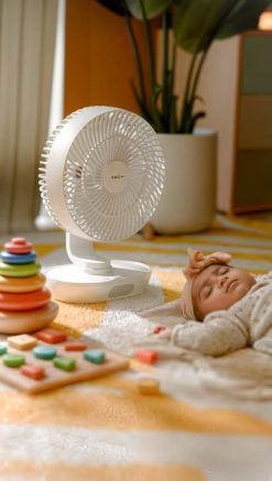 Breeze Rechargeable Fan with Lamp