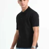 Caslay Organic Polo T-shirt Black