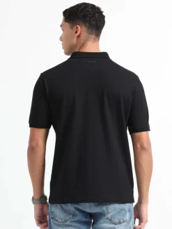 Caslay Organic Polo T-shirt Black.3