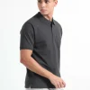 Caslay Organic Cotton Carbon Grey Polo T-shirt