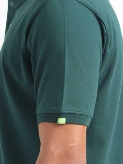 Caslay Organic Cotton Polo T-shirt Forest Green.3