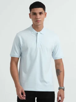 Caslay Organic Cotton Polo T-shirt Ice water.3