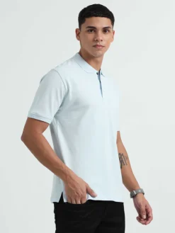 Caslay Organic Cotton Polo T-shirt Ice water