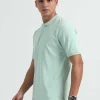 Caslay Organic Cotton Polo T-shirt Jade Green