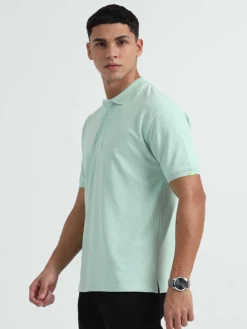 Caslay Organic Cotton Polo T-shirt Jade Green