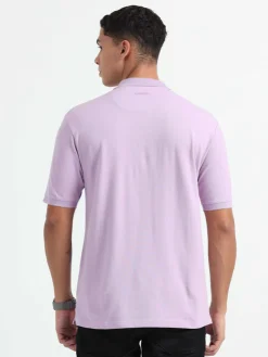 Caslay Organic Cotton Polo T-shirt Lavender