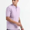 Caslay Organic Cotton Polo T-shirt Lavender.1