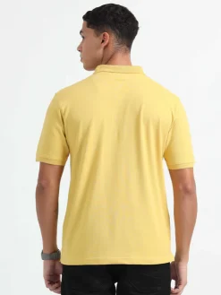 Caslay Organic Cotton Polo T-shirt Mustard.1