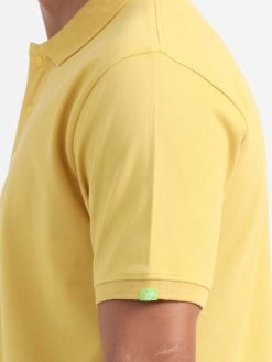 Caslay Organic Cotton Polo T-shirt Mustard.2