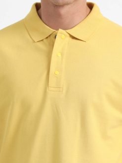 Caslay Organic Cotton Polo T-shirt Mustard.3