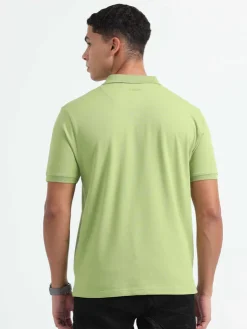 Caslay Organic Cotton Polo T-shirt Olive Green.1
