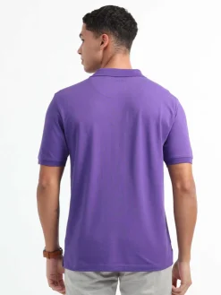 Caslay Organic Cotton Polo T-shirt Prism Violet.
