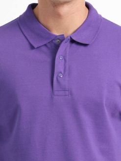 Caslay Organic Cotton Polo T-shirt Prism Violet.2