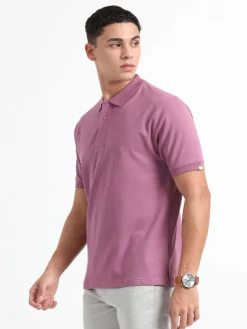 Caslay Organic Cotton Polo T-shirt Purple