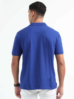 Caslay Organic Cotton Polo T-shirt Royal Blue .1