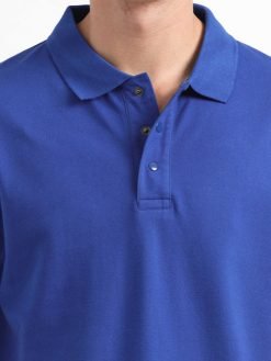Caslay Organic Cotton Polo T-shirt Royal Blue .2