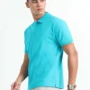 Caslay Organic Cotton Polo T-shirt Teal