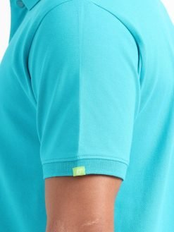 Caslay Organic Cotton Polo T-shirt Teal.3