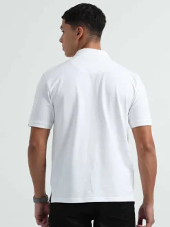 Caslay Organic Cotton Polo T-shirt White.3
