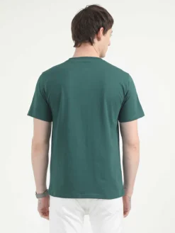 Caslay Organic Crew Neck T-shirt Forest Green.3