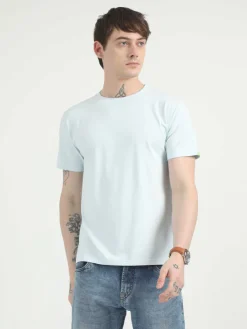 Caslay Organic Crew Neck T-shirt Ice Water