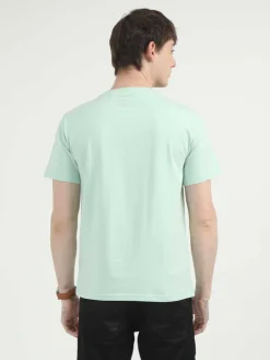 Caslay Organic Crew Neck T-shirt Jade Green.3