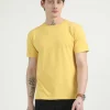 Caslay Organic Crew Neck T-shirt Mustard