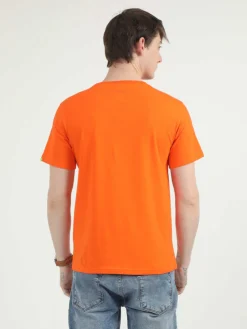 Caslay Organic Crew Neck T-shirt Orange 7 Caslay Organic Crew Neck T-shirt Orange.3