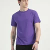 Caslay Organic Crew Neck T-shirt Prism Violet