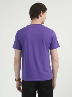 Caslay Organic Crew Neck T-shirt Prism Violet.3