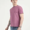 Caslay Organic Crew Neck T-shirt Purple.1