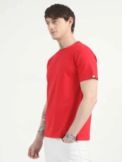 Caslay Organic Crew Neck T-shirt Red .1