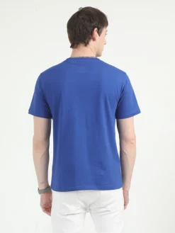 Caslay Organic Crew Neck T-shirt Royal Blue.3