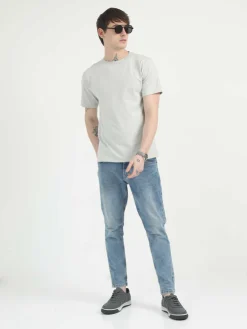 Caslay Organic Crew Neck T-shirt Stom Grey.3