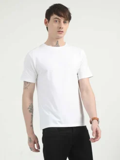 Caslay Organic Crew Neck T-shirt White.1