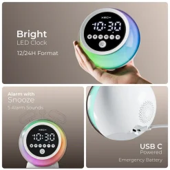 Hue Digital Alarm Clock Speaker 11 Hue Digital Alarm Clock Speaker