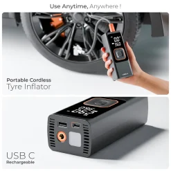 Inflate XL 2 in 1 Cordless and Corded Tyre Inflator