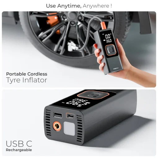 Inflate XL 2 in 1 Cordless and Corded Tyre Inflator