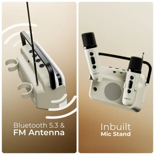 KTV Karoke TV Speaker with Dual Mics
