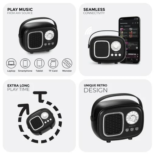 RETRO JAM - Karaoke Speaker with Mic