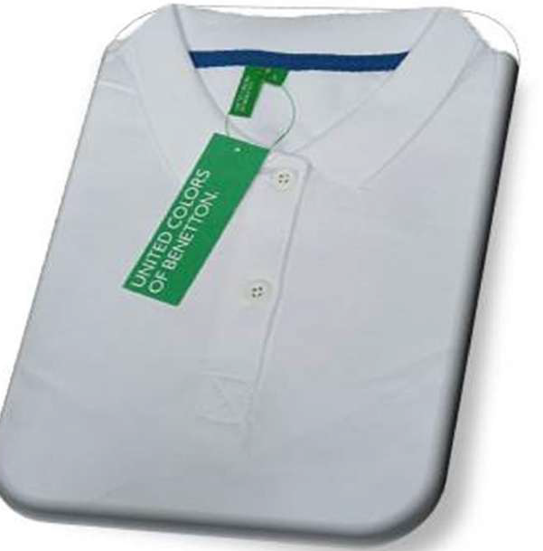 UCB Cotton Polo Neck T-Shirt White Female