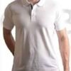 UCB Poly-Cotton Polo Neck T-shirt White