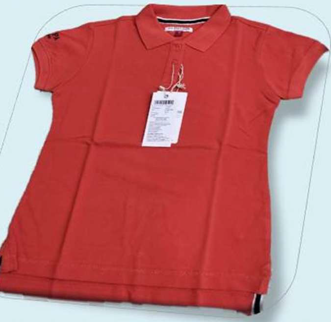 USPA Polo Neck T-shirt Red Female
