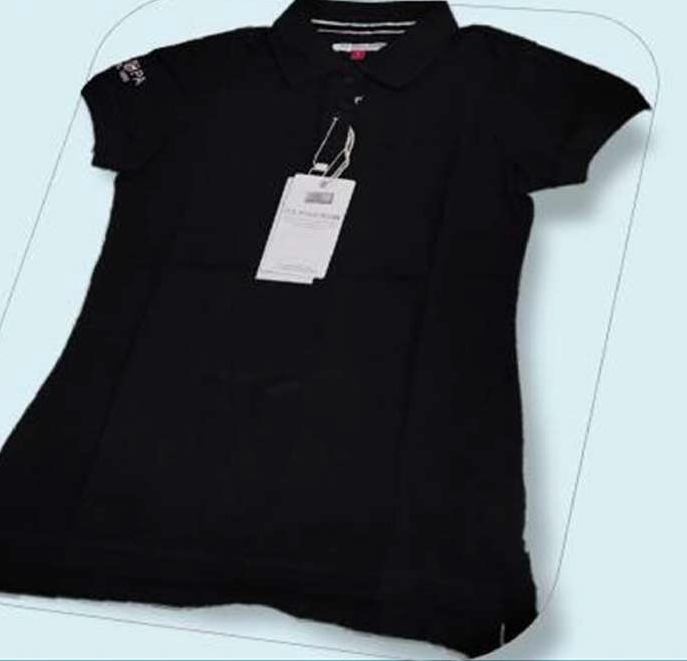 USPA Polo Neck T-shirt black Female