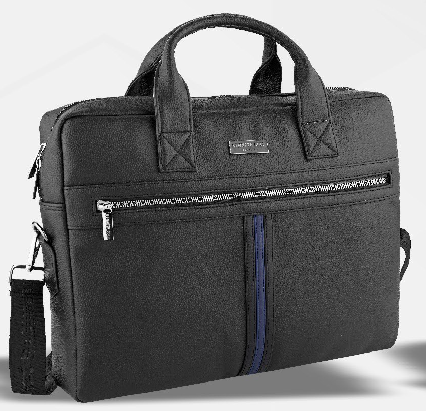 KC 09 Stripe laptop Bag- Black